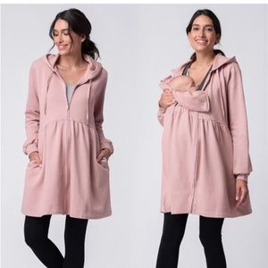 Seraphine Pink 3 in 1 Maternity Tunic with Hoodie
